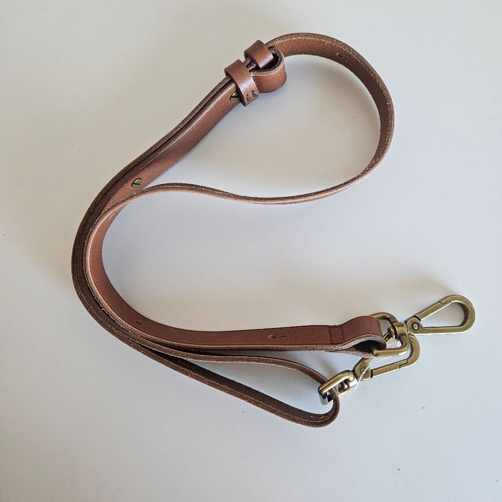 NWT Madewell The Transport Flap Shoulder Bag Leather in English Saddle Crossbody - Picture 10 of 11